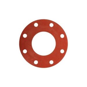 Approved Vendor GSKFF116R4 Full-Face Flange Gaskets, Rubber, 4 in, 4 in OD, Class 150, Red