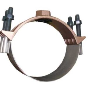 CAMBRIDGE BRASS™ 811-0750-F4 Service Saddle, 6 in IPS, C-900, 1 in FIP Tap, Brass, Wide Stainless Steel Strap