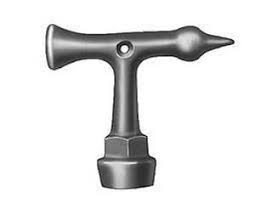 Mueller® MH10323 Ductile Iron Pentagon Key, Tool Type: Key, Ductile Iron