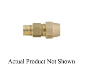 CAMBRIDGE BRASS™ 117NL-H3M4 Increasing Adapter, 3/4 x 1 in, CB Compression x MIP Compression, Brass, Lead-Free