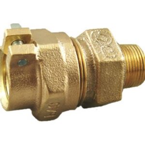 CAMBRIDGE BRASS™ 117NL-PJ6M6 Adapter, 1-1/2 in, IPS, PVC Campak x MIP Compression, Brass, Lead-Free