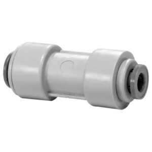 John Guest® PI201210S-US Reducing Straight Union Connector, 3/8 x 5/16 in, Push-Fit, Acetal, Gray