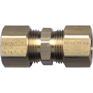 Fairview 62R-86 Compression Union Coupling, 1/2 x 3/8 in, Tube, Brass