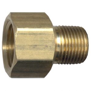 Fairview 120-BB Adapter, 1/4 in, MNPT x FNPT, Brass