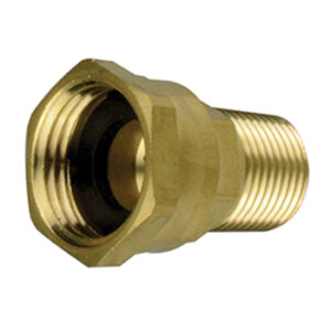 Green Line G0716BS-12 Water Hose Adapter, 3/4 in, Swivel, Male Pipe, Brass