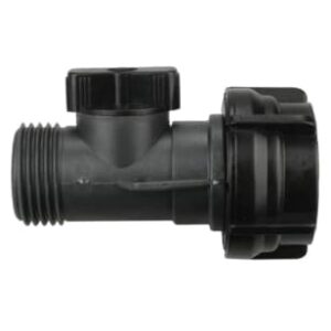 Green Line V10-1707PG Garden Hose Valve, 3/4 to 11-1/2 in, Male Garden Hose x Female Garden Hose, Plastic