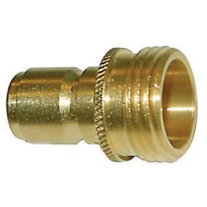 Green Line CPST-GHTB Garden Hose Nipple, Straight-Through, Male Thread, Brass