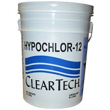 ClearTech SH1225 Sodium Hypochlorite (Chlorine) 12%, NSF® - 60, 114L Returnable Drum