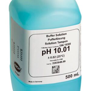 Hach® 2283649 Buffer Solution, 500 mL, 10 pH, Blue