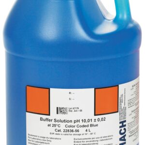 Hach® 2283656 Buffer Solution, 4 L, 10 pH, Blue