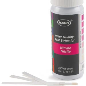 Hach® 2745425 Test Strip, Nitrate/Nitrite, 0 to 50 mg/L Measuring, 25 Tests
