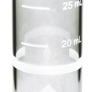 Hach® 2401906 Sample Cell Round Glass, 25 mL Capacity, 25 mm Dia, Glass Body, Pack of 6