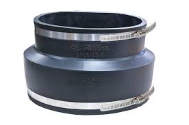 Fernco® 1056-10-8 Reducing Coupling, 10 x 8 in, Elastomeric Polyvinyl Chloride, Stainless Steel Seal