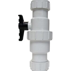 Boshart Industries 17SCBV-20UC Combination Swing/Check PVC Ball Valve, 2 in, Compression, White