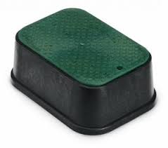 Rain Bird® A11434 VB-JMB Valve Box With Lid, 12.1 in H, Plastic, Black/Green