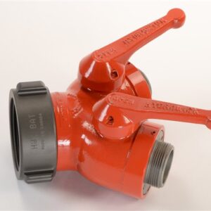 Mercedes Textiles 70FL25GYWC15PS Ball-Gated Wye Valve, 2-1/2 Female WCT x 1-1/2 in Male NPSH