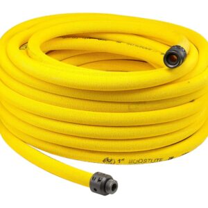 Mercedes Textiles 210101001TY + 5116PS21PH Boostlite Forestry Hose Assembly, 100 ft, With NPSH Ends, Yellow