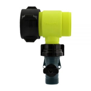 Scotty Firefighter 4040-YF-SO Water Thief Tee, 1-1/2 in NPSH, With MGH Valve