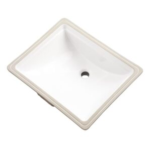 Gerber® G0012760 Logan Square Undermount Bathroom Sink, Rectangular, 20-1/2 in W x 17-1/8 in D x 7-5/8 in H, Undercounter Mount, Vitreous China, White
