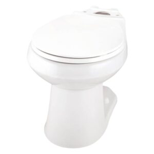 Gerber® GWS21551 Toilet Bowl, Viper, White, Round Front Shape, 12 in Rough-In, 14-15/16 in H x Rim, 2 in Trapway
