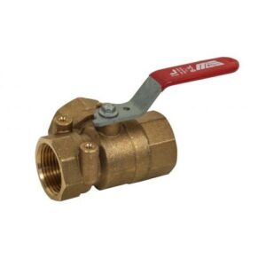 MAS™ 013-14616 3-Way Ball Valve, 3 in, Threaded, Brass Body