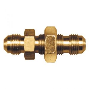 Fairview 31-6 31 Bulkhead Union, 3/8 in, SAE Flared, Brass