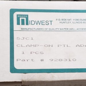 Maass Midwest 928310 5JC1 JC Clamp-On Pitless Adapter, 1 in Drop Pipe and Discharge, Stainless Steel