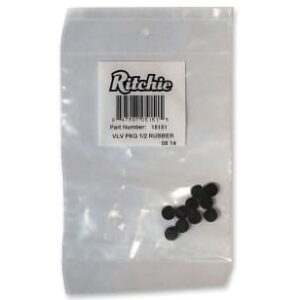 Ritchie 15151 Valve Rubber, 1/2 in, Black