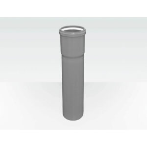 Centrotherm Eco Systems ISVL063 Single Wall Vent Length, Polypropylene, 6 in ID x 7.2 in OD x 36 in L, Gray