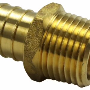 CB Supplies 784036054 Adapter, 1 x 3/4 in, PEX x MIP, Brass, Lead-Free