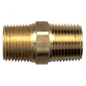 Fairview 122-DB Hex Nipple, 1/2 x 1/4 in, Brass, NPT