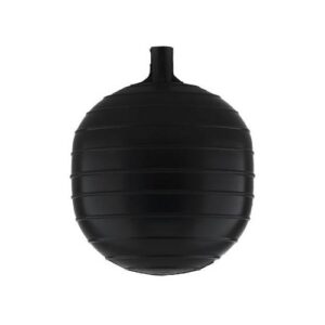 Boshart Industries 28-BFVF-PL6 Plastic Float, 6 in Dia, 1/4 in Thread, Polyethylene, Black