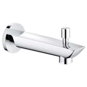 GROHE 13356003 Eurosmart Diverter Tub Spout, 6-1/8 in, Brass, StarLight Chrome, Residential