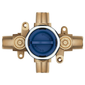 GROHE 35110,000 Pressure Balance Rough-In Valve, 1/2 in NPT Inlet 1/2 in NPT Outlet, 200 psi, DZR Brass Body