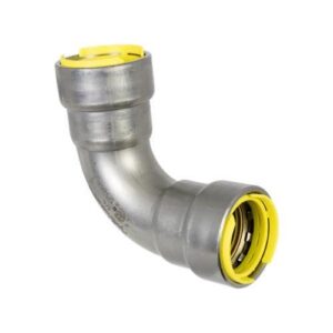 Apollo™ PWR7481441 407G Series PowerPress Gas Bend 90 deg Elbow, 1-1/4 in, Press, Carbon Steel, HNBR, Grey