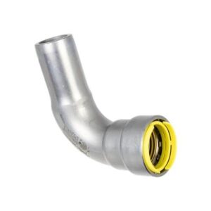 Apollo™ PWR7481496 407-2G Series PowerPress 90 deg Gas Street Elbow, 1 in, Press x Insert, Carbon Steel, HNBR, Grey