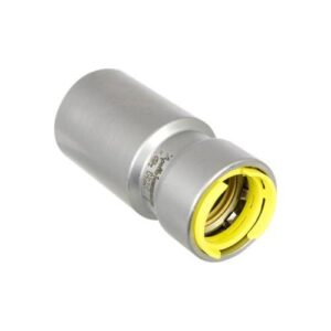 Apollo PWR7482013 418G PowerPress Reducing Gas Coupling, 1-1/4 x 1 in Nominal, Male x Press, Steel, HNBR O-Ring, Grey