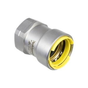 Apollo PWR7482288 403G PowerPress Female Gas Adapter, 1-1/2 in Nominal, Steel, HNBR O-Ring, Grey