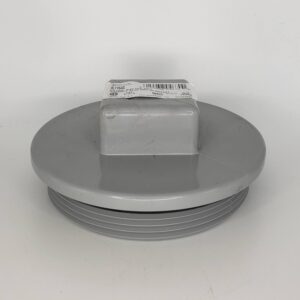 Westlake Pipe & Fittings DL106-060G Low-Rise Plug Cleanout, 6 in, MPT With Gasket, PVC