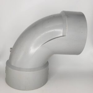 Westlake Pipe & Fittings DL300-030 Low-Rise 90 deg Elbow, 3 in, Hub x Hub, PVC