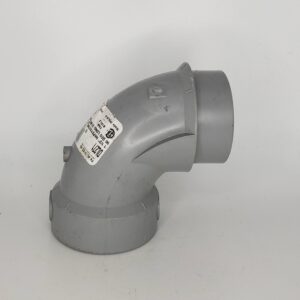 Westlake Pipe & Fittings DL302-015 Low-Rise 90 deg Elbow, 1-1/2 in, Spigot x Hub, PVC