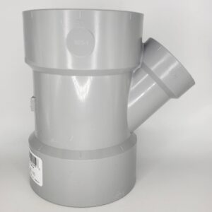 Westlake Pipe & Fittings DL600-060 Low-Rise 45 deg Wye, 6 in, Hub x Hub x Hub, PVC