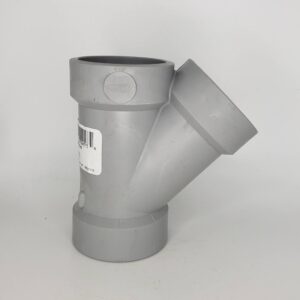 Westlake Pipe & Fittings DL611-015 Low-Rise Double 45 deg Wye, 1-1/2 in, Hub x Hub x Hub x Hub, PVC
