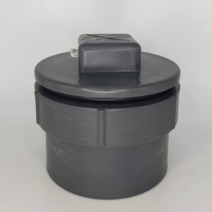 Westlake Pipe & Fittings DH9506G High-Rise Fitting Cleanout, 6 in, Spigot x Gasket Plug, PVC