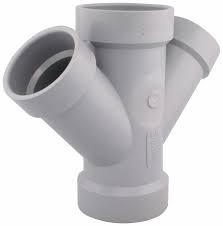 Westlake Pipe & Fittings DH611-251 High-Rise Double 45 deg Wye, 2 x 1-1/2 in, Hub x Hub x Hub x Hub, PVC
