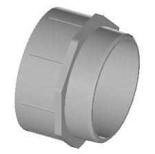 Westlake Pipe & Fittings DH109-040 High-Rise Male Adapter, 4 in, Hub x MNPT, PVC