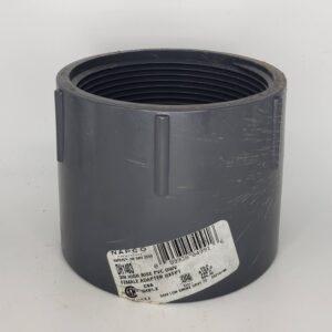 Westlake Pipe & Fittings DH101-060 High-Rise Female Adapter, 6 in, Hub x FPT, PVC