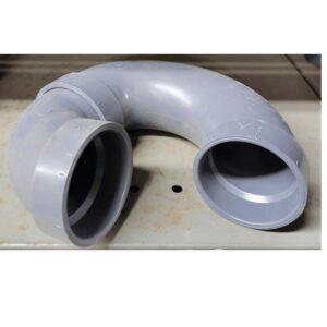 Westlake Pipe & Fittings DH706-020 High-Rise Solvent Weld P-Trap, 2 in, Dark Gray, PVC DWV, Hub x Hub Connection, Dark Gray