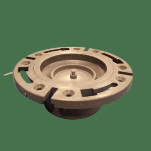 Westlake Pipe & Fittings DH1803KOPR Adjustable High-Rise Closet Flange, 4 x 3 in Pipe, PVC DWV, Dark Gray