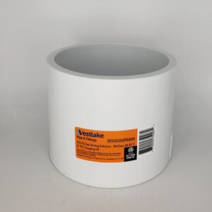 Westlake Pipe & Fittings GVL130-040 Coupling, 4 in, Hub x Hub, PVC